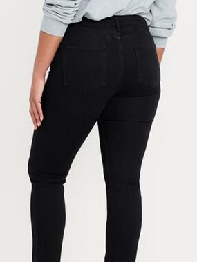 Old Navy High Rise Straight Jeans Women’s Black size 20